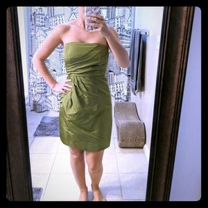 Gorgeous hazel green strapless dress